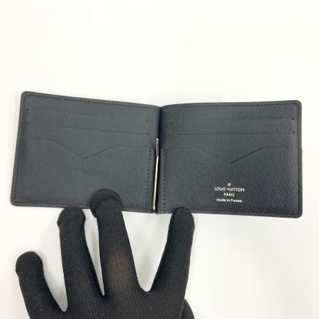  LOUIS VUITTON ルイヴィトン タイガ ポルトフォイユ パンス マネークリップ式二つ折り短財布 M62978 ブラック