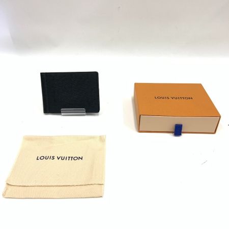  LOUIS VUITTON ルイヴィトン タイガ ポルトフォイユ パンス マネークリップ式二つ折り短財布 M62978 ブラック