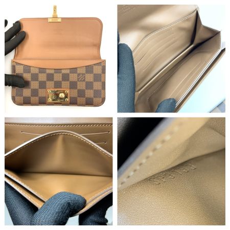  LOUIS VUITTON ルイヴィトン ダミエ ポルトフォイユ アスコット N63171 ブラウン