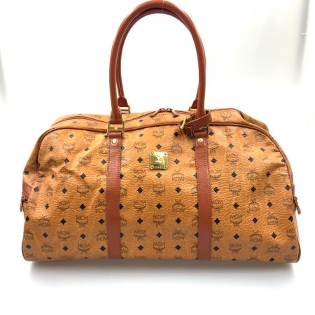  MCM エムシーエム ヴィセトス ボストンバッグ トラベルバッグ ブラウン