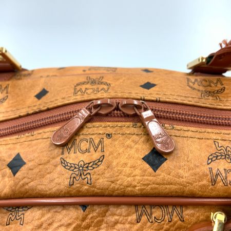  MCM エムシーエム ヴィセトス ボストンバッグ トラベルバッグ ブラウン