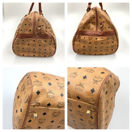  MCM エムシーエム ヴィセトス ボストンバッグ トラベルバッグ ブラウン