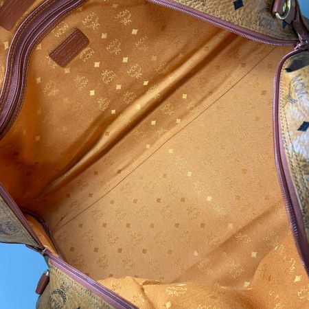  MCM エムシーエム ヴィセトス ボストンバッグ トラベルバッグ ブラウン