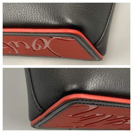  Christian Louboutin クリスチャンルブタン カバタ ミニ 2WAYハンドバッグ  1205054 ブラック x レッド