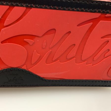  Christian Louboutin クリスチャンルブタン カバタ ミニ 2WAYハンドバッグ  1205054 ブラック x レッド