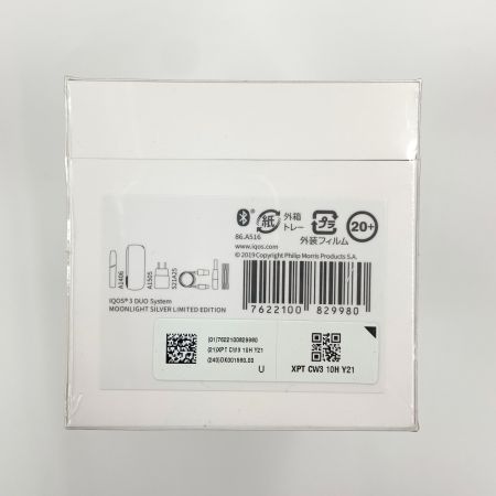  IQOS アイコス アイコス 3 デュオ ムーンシルバー 限定カラー 電子タバコ シュリンク付き