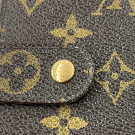  LOUIS VUITTON ルイヴィトン モノグラム ポルト パピエ ジップ  二つ折り財布  M61207 ブラウン