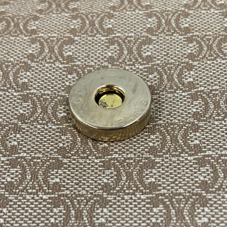  CELINE セリーヌ M06 マカダム柄 クラッチバッグ  m06 ベージュ×ブラウン x ブラウン