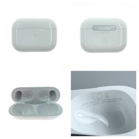  Apple アップル AirPods Pro 第2世代 MagSafe充電ケース(USB-C)付き ワイヤレス イヤホン MTJV3J/A ホワイト