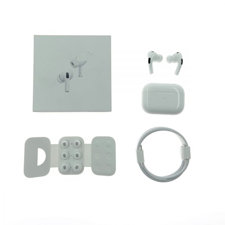 Apple アップル AirPods Pro 第2世代 MagSafe充電ケース(USB-C)付き ワイヤレス イヤホン MTJV3J/A ホワイト ｜中古｜なんでもリサイクルビッグバン