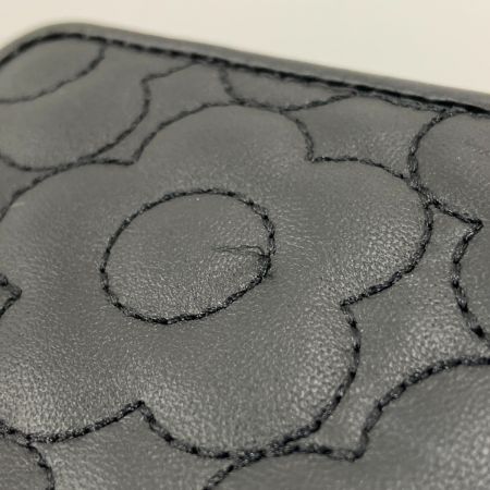  MARY QUANT マリークワント キルトフォームデイジー ウォレット  二つ折り財布 ブラック