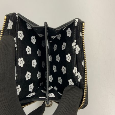  MARY QUANT マリークワント キルトフォームデイジー ウォレット  二つ折り財布 ブラック