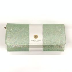〇〇 Samantha Thavasa サマンサタバサ オーロラカラー 長財布 エメラルドグリーン Bランク