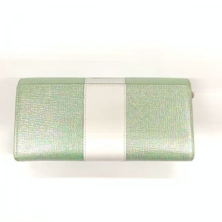  Samantha Thavasa サマンサタバサ オーロラカラー 長財布 エメラルドグリーン