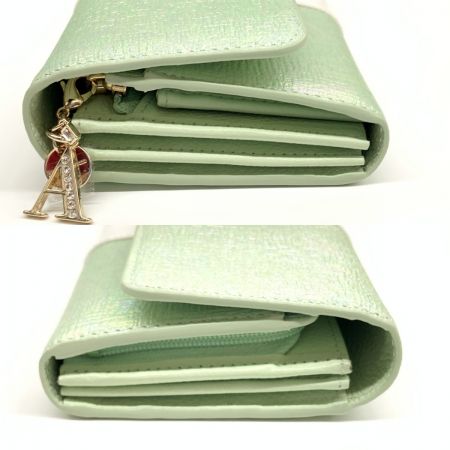  Samantha Thavasa サマンサタバサ オーロラカラー 長財布 エメラルドグリーン