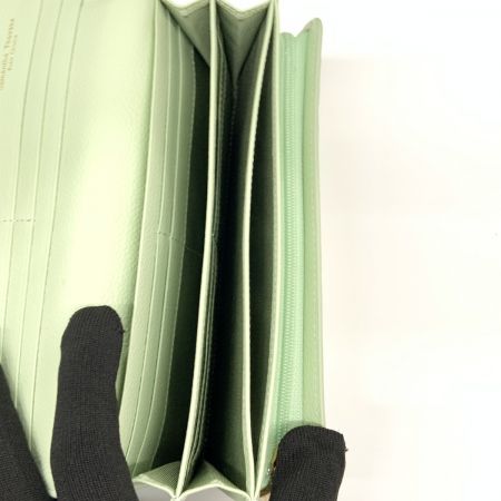  Samantha Thavasa サマンサタバサ オーロラカラー 長財布 エメラルドグリーン