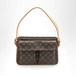 〇〇 LOUIS VUITTON ルイヴィトン モノグラム ヴィバシテGM セミショルダーバッグ  M51163 ブラウン Aランク