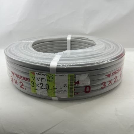  YAZAKI 電材 VVFケーブル 3芯 3× 2.0 PbF 100m 未開封品
