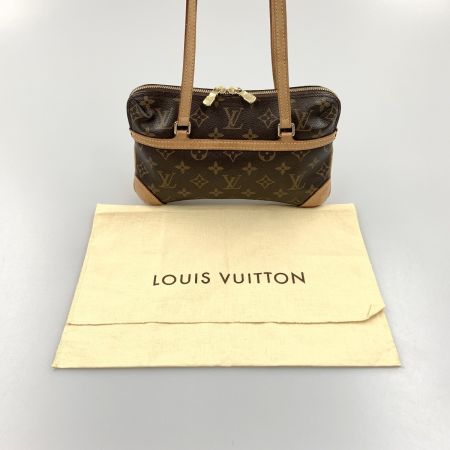  LOUIS VUITTON ルイヴィトン モノグラム ミニクーサン セミショルダーバッグ M51143 ブラウン