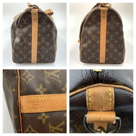  LOUIS VUITTON ルイヴィトン モノグラム キーポル45 ボストンバッグ M41428 ブラウン