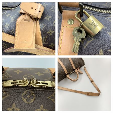  LOUIS VUITTON ルイヴィトン モノグラム キーポル45 ボストンバッグ M41428 ブラウン