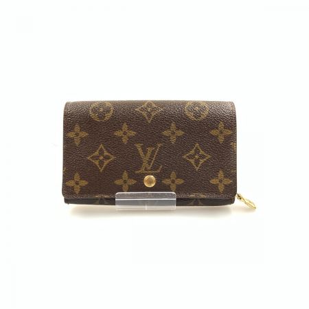  LOUIS VUITTON ルイヴィトン モノグラム ポルトモネ ビエトレゾール  二つ折り財布 M61730