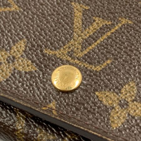  LOUIS VUITTON ルイヴィトン モノグラム ポルトモネ ビエトレゾール  二つ折り財布 M61730