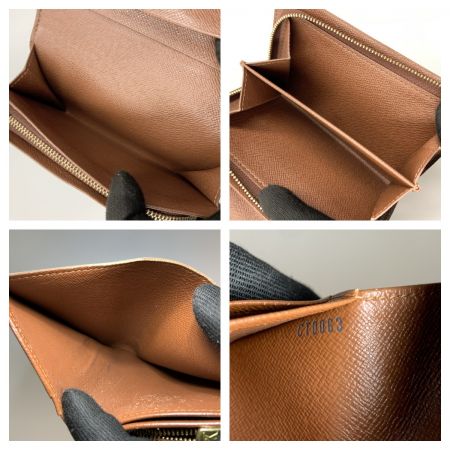  LOUIS VUITTON ルイヴィトン モノグラム ポルトモネ ビエトレゾール  二つ折り財布 M61730