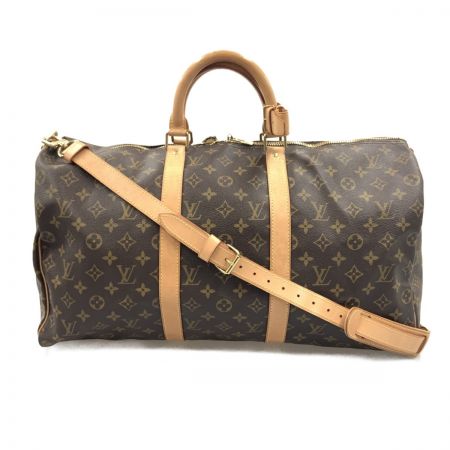  LOUIS VUITTON ルイヴィトン モノグラム キーポル50 ボストンバッグ N41426 ブラウン