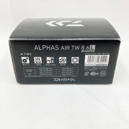  DAIWA ダイワ ALPHAS AIR TW 8.6L 20アルファス 00631511 ベイトリール