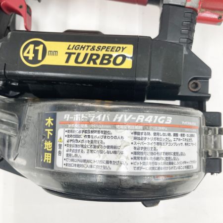  MAX マックス 高圧ターボドライバ ねじ打機 HV-R41G3 レッド