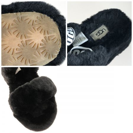  UGG アグ レディース シープスキンファー W OH YEAH フラッフサンダル 24.0cm 1107953 ブラック