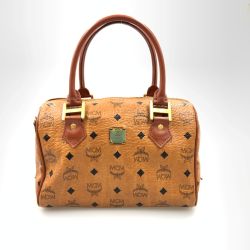 〇〇 MCM エムシーエム ヴィセトス ハンドバッグ ミニボストンバッグ ボストンバッグ Bランク