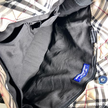  BURBERRY LONDON バーバリーロンドン ノバチェック BLUE LABEL トートバッグ ハンドバッグ ブラック