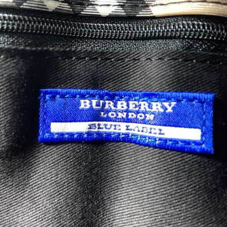  BURBERRY LONDON バーバリーロンドン ノバチェック BLUE LABEL トートバッグ ハンドバッグ ブラック