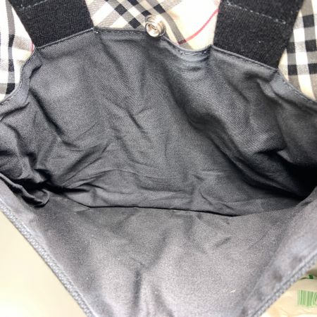  BURBERRY LONDON バーバリーロンドン ノバチェック BLUE LABEL トートバッグ ハンドバッグ ブラック