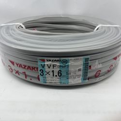 〇〇 YAZAKI  電材 VVFケーブル 3芯 3× 1.6 PbF 100m 未開封品 2022年9月製造 Nランク