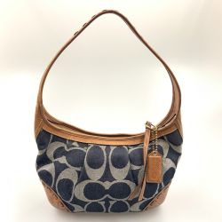 〇〇 COACH コーチ シグネチャー ワンショルダーバッグ F12748 ブラウン Bランク