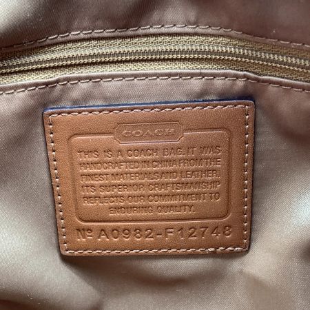 COACH コーチ シグネチャー ワンショルダーバッグ F12748 ブラウン