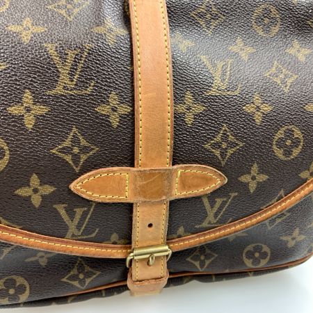  LOUIS VUITTON ルイヴィトン モノグラム ソミュールMM ショルダーバッグ M40710 ブラウン