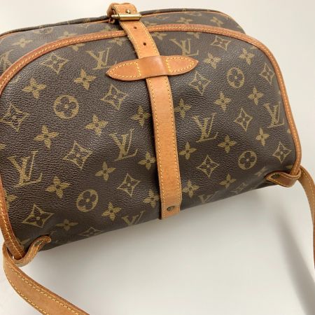  LOUIS VUITTON ルイヴィトン モノグラム ソミュールMM ショルダーバッグ M40710 ブラウン