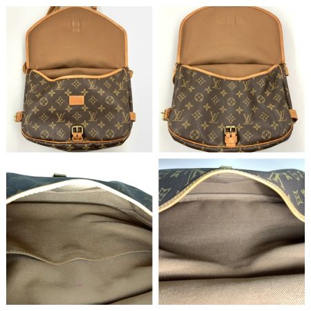  LOUIS VUITTON ルイヴィトン モノグラム ソミュールMM ショルダーバッグ M40710 ブラウン
