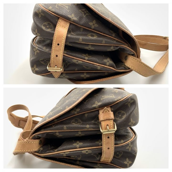 LOUIS VUITTON ルイヴィトン モノグラム ソミュールMM ショルダーバッグ M40710 ブラウン｜中古｜なんでもリサイクルビッグバン