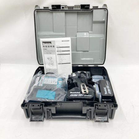  MAKITA マキタ 充電式インパクトドライバ 18V 6.0Ah TD173DRGXB ブラック 未使用品