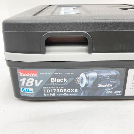  MAKITA マキタ 充電式インパクトドライバ 18V 6.0Ah TD173DRGXB ブラック 未使用品
