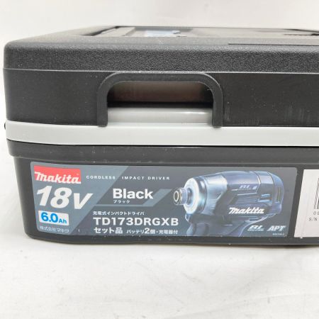  MAKITA マキタ 充電式インパクトドライバ 18V 6.0Ah TD173DRGXB ブラック 未使用品