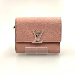 〇〇 LOUIS VUITTON ルイヴィトン ポルトフォイユ カプシーヌXS 三つ折り財布  M68588 ピンク Bランク
