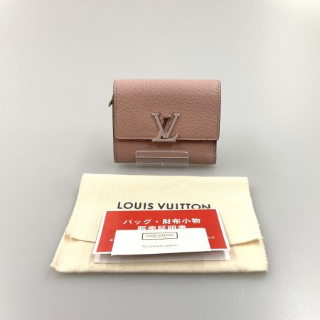  LOUIS VUITTON ルイヴィトン ポルトフォイユ カプシーヌXS 三つ折り財布  M68588 ピンク