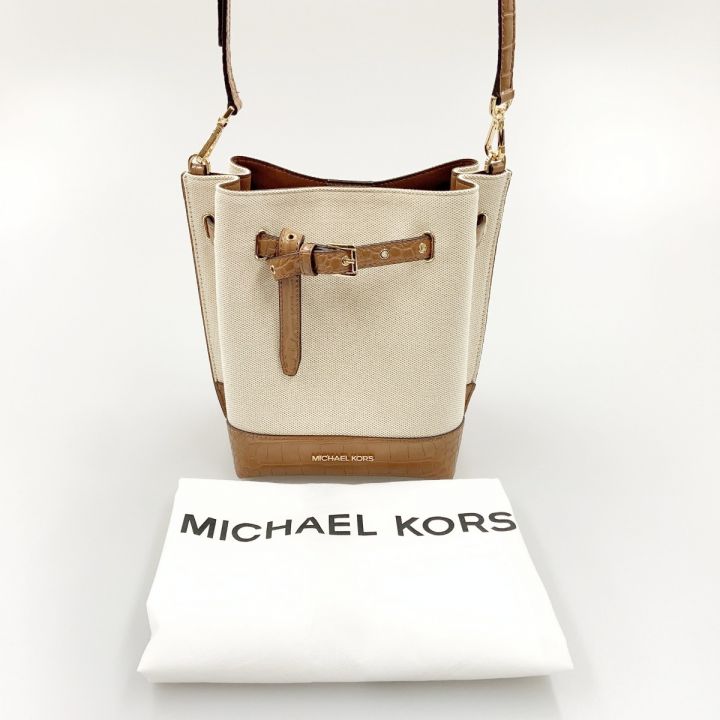 MICHAEL KORS マイケルコース ショルダーバッグ ブラウン x ベージュ ｜中古｜なんでもリサイクルビッグバン