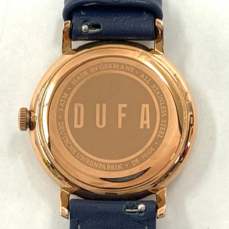  DUFA グロピウス クォーツ 腕時計 DF-7001 ネイビー